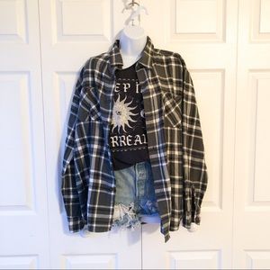 Wrangler Dark green flannel shirt